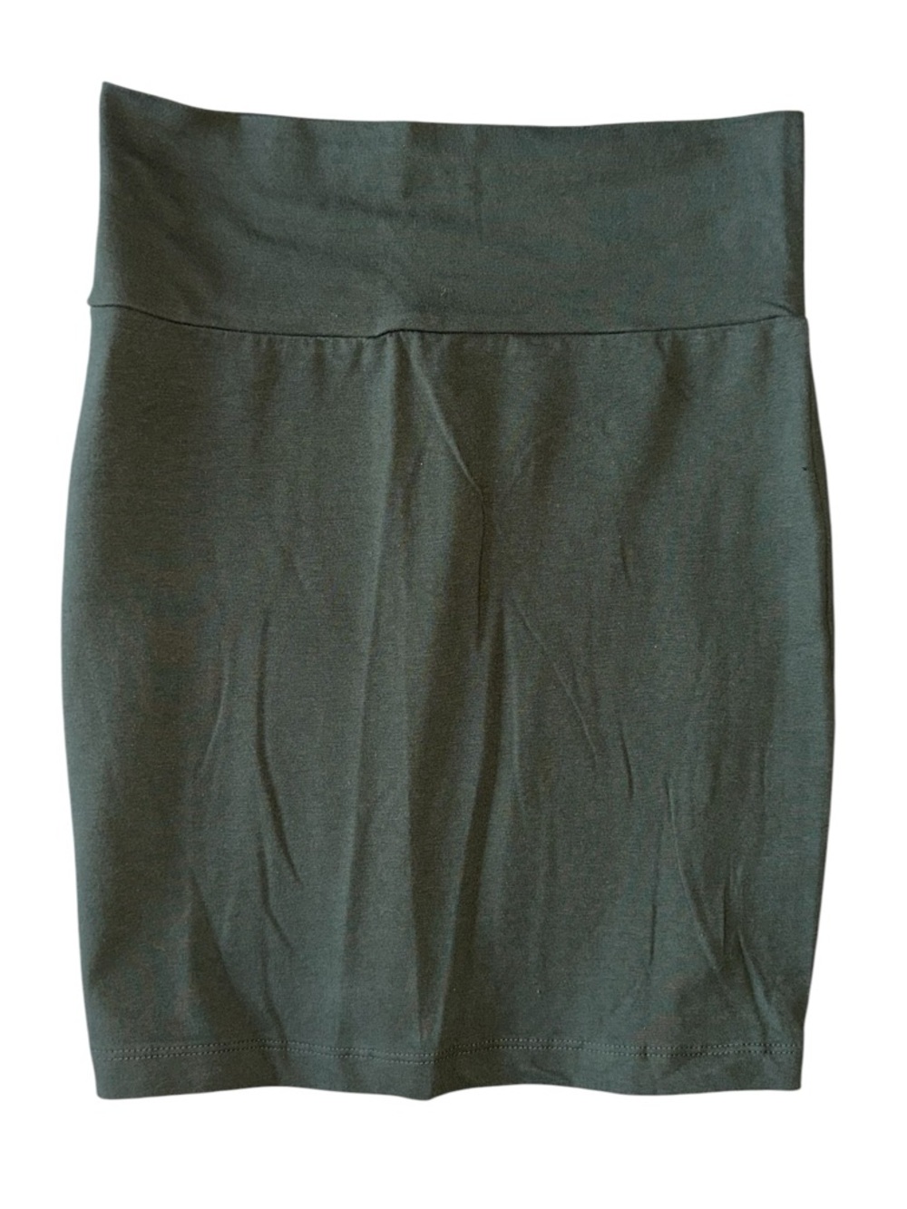 Charlotte Russe Dark Green High-Waist Pencil Skirt